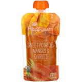 Happy Family Organics, Happy Baby, Organic Baby Food, 6+ Months, Sweet Potatoes, Mangos & Carrots, 4 oz (113 g) - Supply Center USA