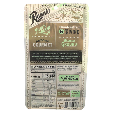 Rawmio, Oat Mild Chocolate Hearts, 50% Raw Cacao, 2 oz (56.7 g) - Supply Center USA