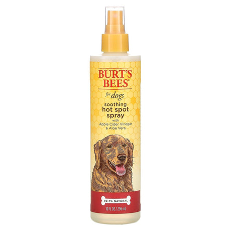 Burt's Bees, Soothing Hot Spot Spray for Dogs with Apple Cider Vinegar & Aloe Vera, 10 fl oz (296 ml) - Supply Center USA