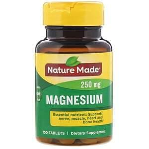 Nature Made, Magnesium, 250 mg, 100 Tablets - HealthCentralUSA