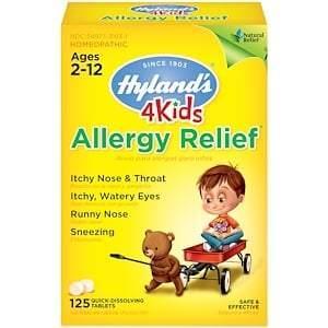 Hyland's, 4 Kids, Allergy Relief, Ages 2-12, 125 Quick-Dissolving Tablets - Supply Center USA