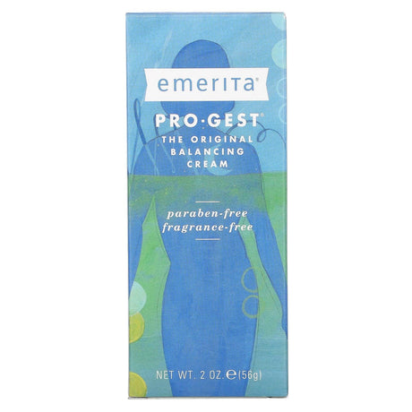 Emerita, Pro-Gest, Balancing Cream, Fragrance Free, 2 oz (56 g) - Supply Center USA