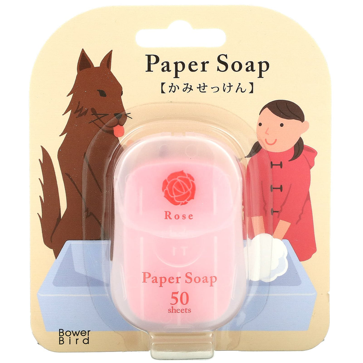 Charley, Paper Soap, Rose, 50 Sheets