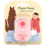 Charley, Paper Soap, Rose, 50 Sheets