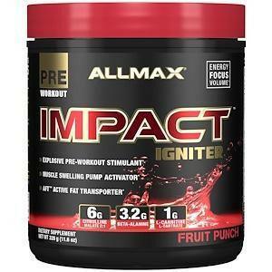 ALLMAX Nutrition, IMPACT Igniter, Pre-Workout, Fruit Punch, 11.6 oz (328 g) - Supply Center USA