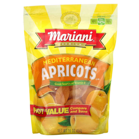 Mariani Dried Fruit, Mediterranean Apricots, 16 oz (454 g) - Supply Center USA