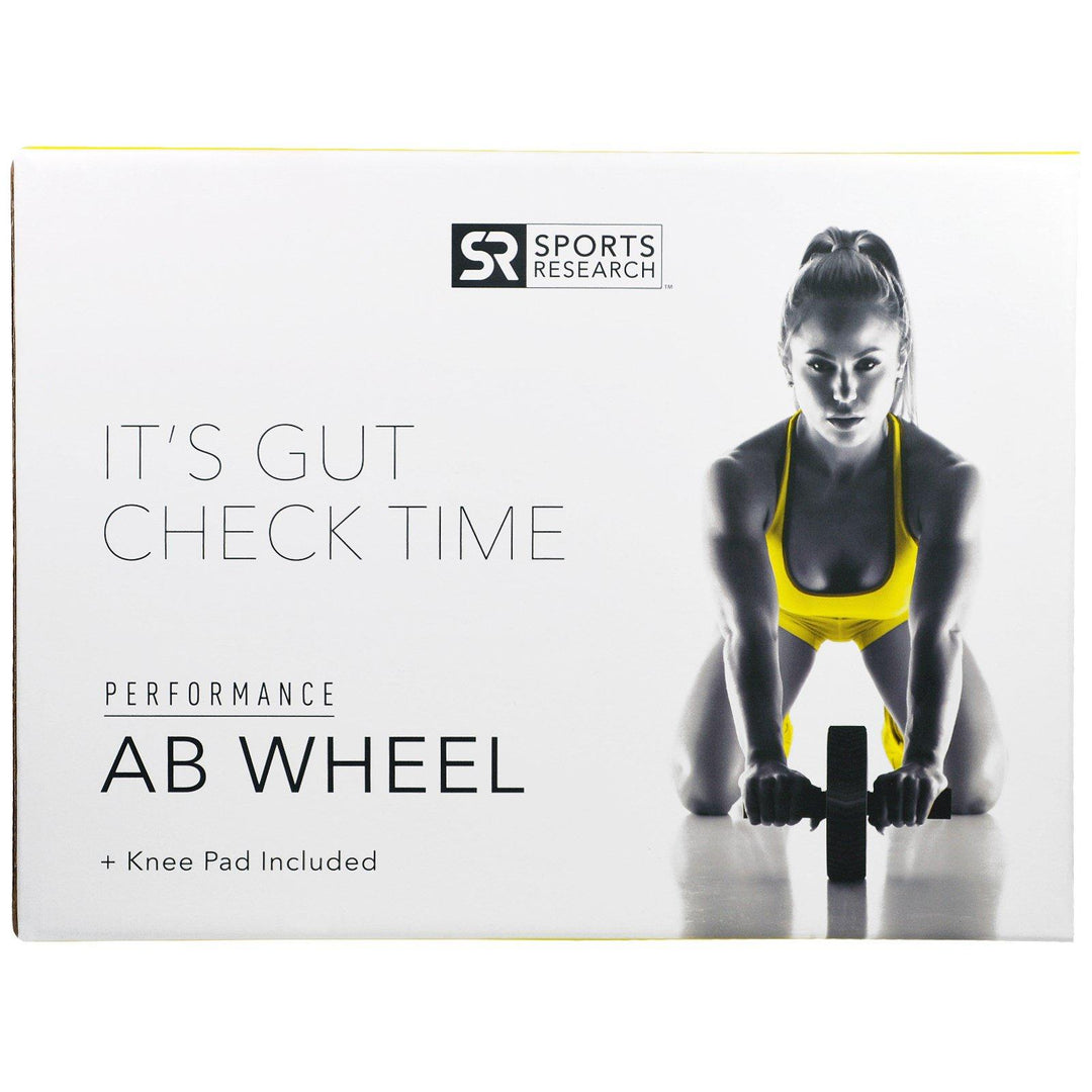 Sports Research, Performance Ab Wheel + Knee Pad Included - HealthCentralUSA