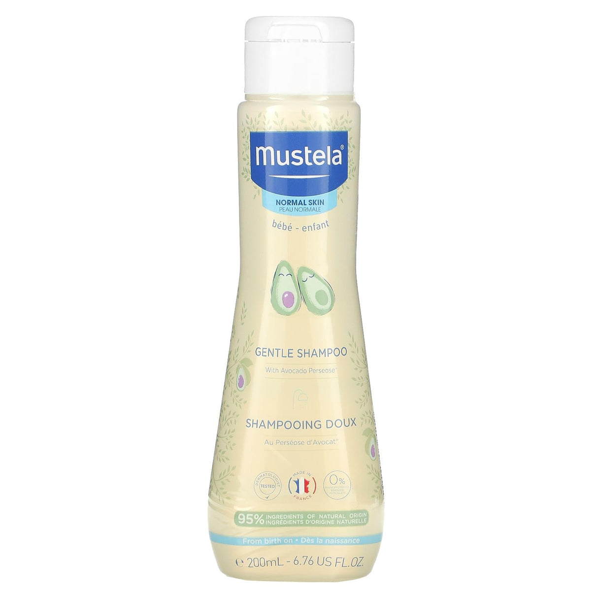 Mustela, Gentle Shampoo, Normal Skin, 6.76 fl oz (200 ml) - Supply Center USA