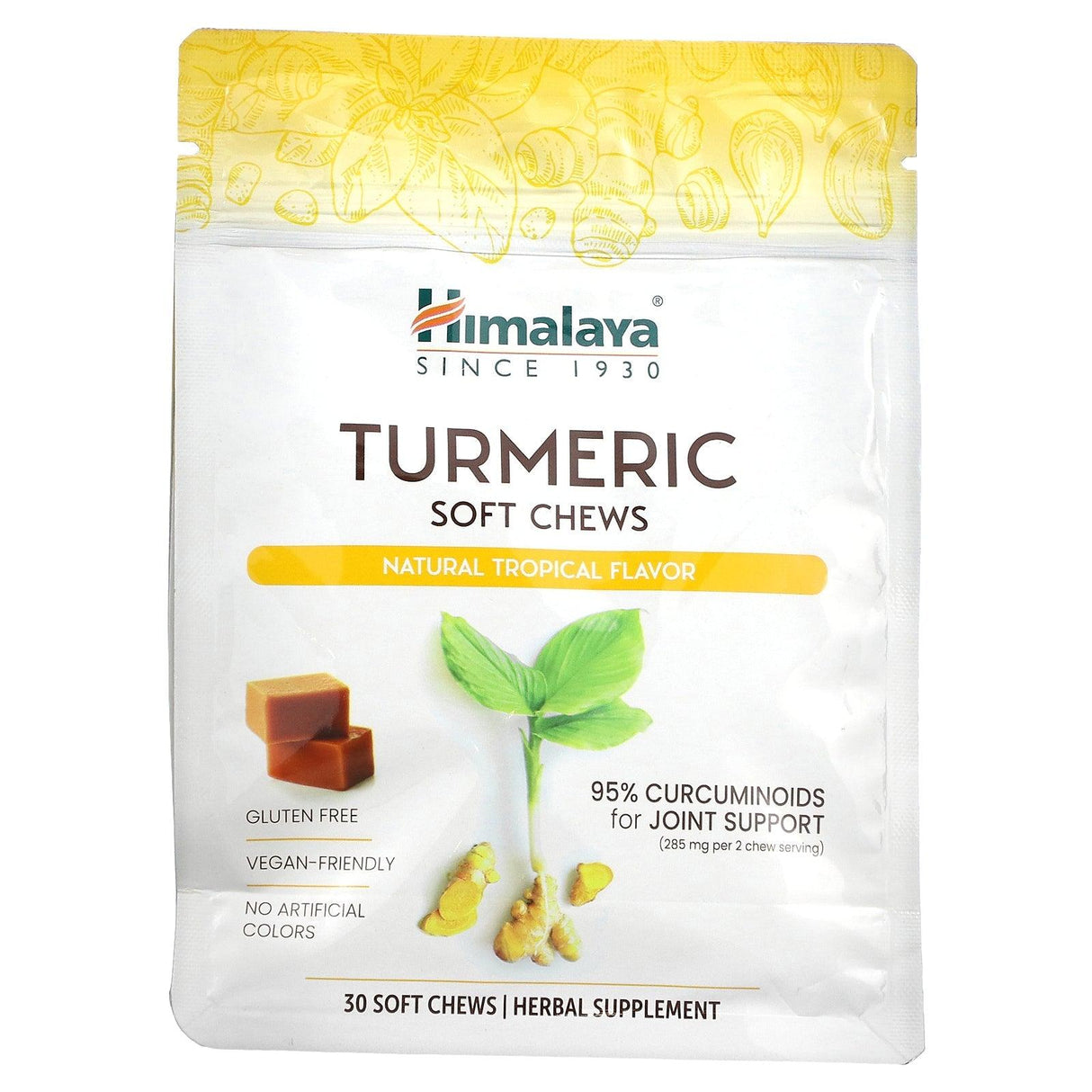 Himalaya, Turmeric Soft Chews, Natural Tropical, 30 Soft Chews - Supply Center USA