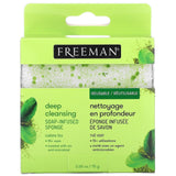 Freeman Beauty, Deep Cleansing Soap-Infused Sponge, Green Tea, 1 Sponge, 2.65 oz (75 g) - Supply Center USA