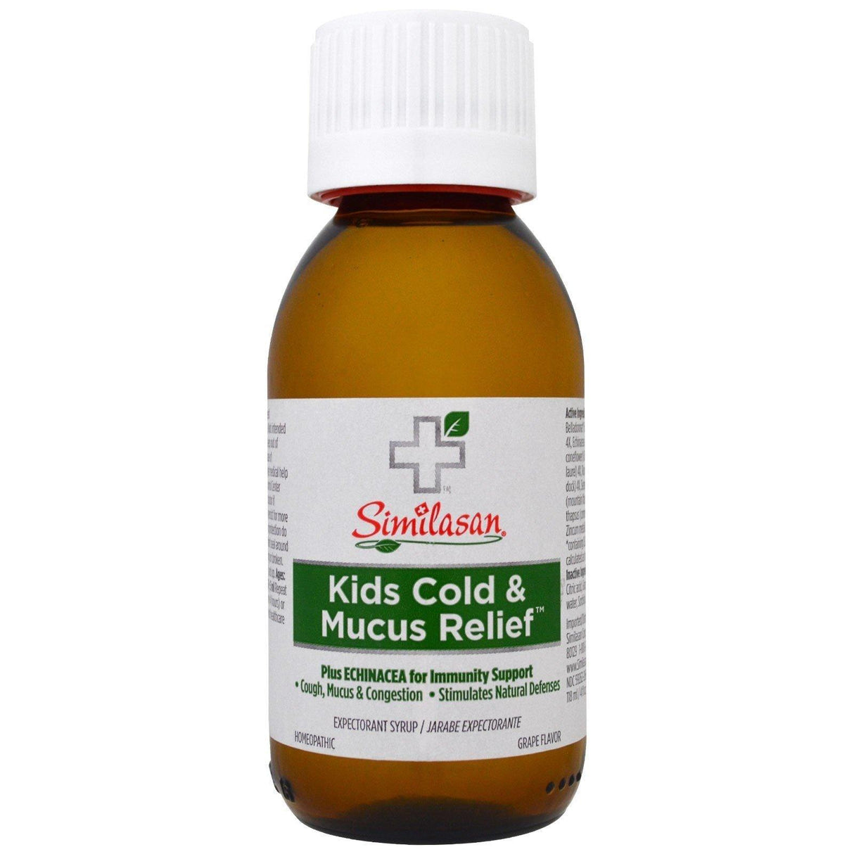 Similasan, Kids Cold & Mucus Relief, Kids 2+, Grape Flavor, 4 fl oz (118 ml) - Supply Center USA