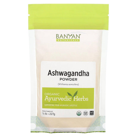 Banyan Botanicals, Ashwagandha Powder, 0.5 g lb (227 g) - Supply Center USA