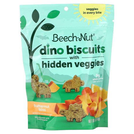 Beech-Nut, Dino Biscuits with Hidden Veggies, Butternut Bliss, 5 oz (142 g) - Supply Center USA