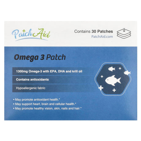 PatchAid, Omega 3 Patch , 30 Patches - Supply Center USA