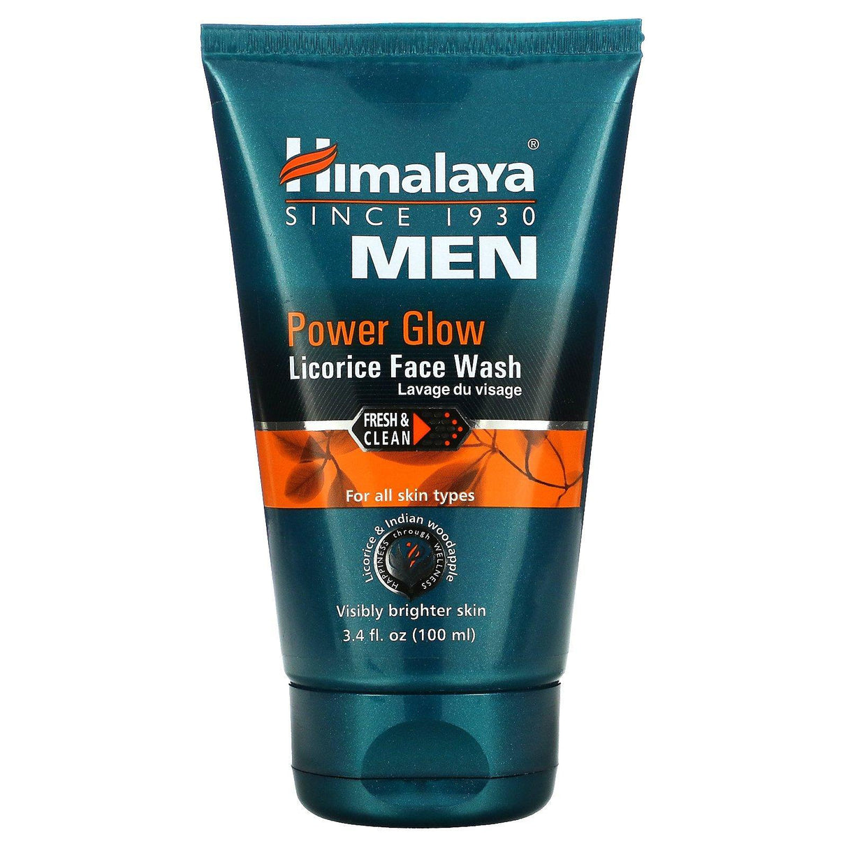 Himalaya, Men, Power Glow, Licorice Face Wash, 3.4 fl oz (100 ml) - Supply Center USA