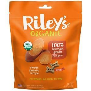 Riley’s Organics, Dog Treats, Small Bone, Sweet Potato Recipe, 5 oz (142 g) - Supply Center USA