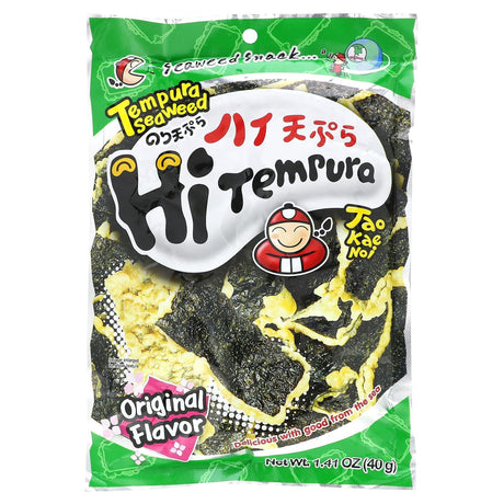 Tao Kae Noi, HiTempura Seaweed Snack, Mushroom & Black Pepper, 1.41 oz (40 g) - Supply Center USA