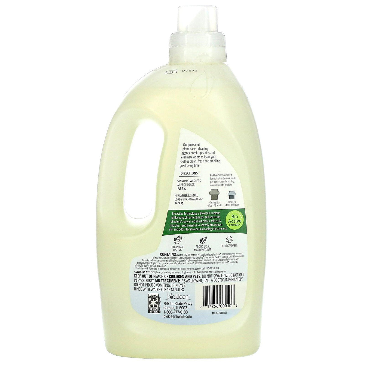 Biokleen, Sport, Laundry Liquid, Lavender Eucalyptus, 64 fl oz, (1.89 L) - Supply Center USA