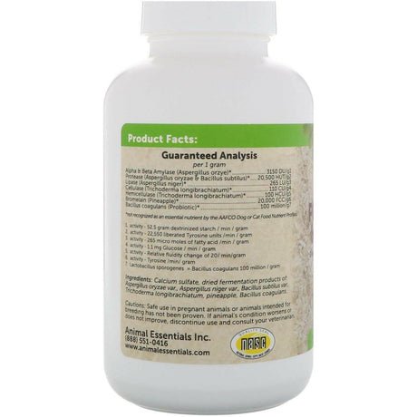 Animal Essentials, Plant Enzyme & Probiotics, For Dogs + Cats, 10.6 oz (300 g) - Supply Center USA