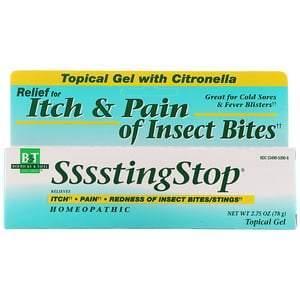 Boericke & Tafel, SssstingStop, Topical Gel with Citronella, 2.75 oz (78 g) - Supply Center USA