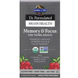 Garden of Life, Dr. Formulated Brain Health, Memory & Focus for Young Adults, 60 Vegetarian Tablets - Supply Center USA