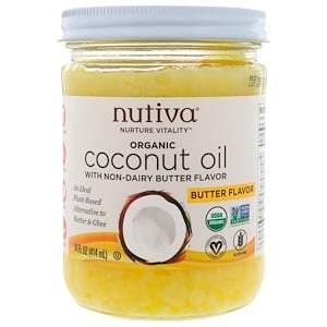 Nutiva, Organic Coconut Oil, Butter Flavor, 14 fl oz (414 ml) - HealthCentralUSA