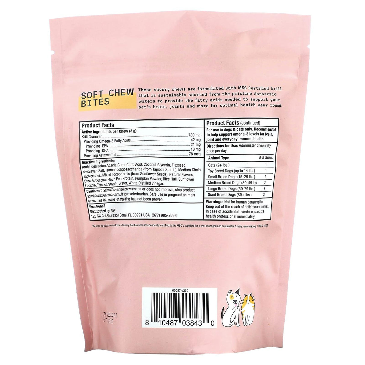 Dr. Mercola, Bark & Whiskers, Antarctic Krill Bites, For Dogs & Cats, 6.34 oz (180 g) - Supply Center USA