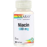 Solaray, Niacin, 500 mg, 100 VegCaps - Supply Center USA