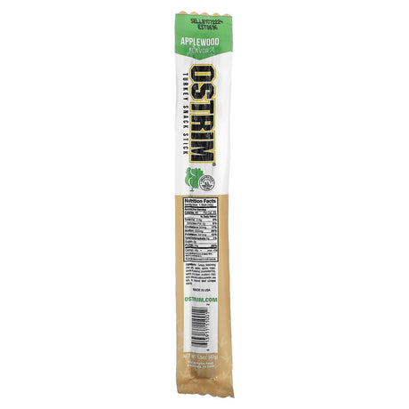 Ostrim, Turkey Snack Stick, Applewood, 1 Stick, 1.5 oz (42 g) - Supply Center USA