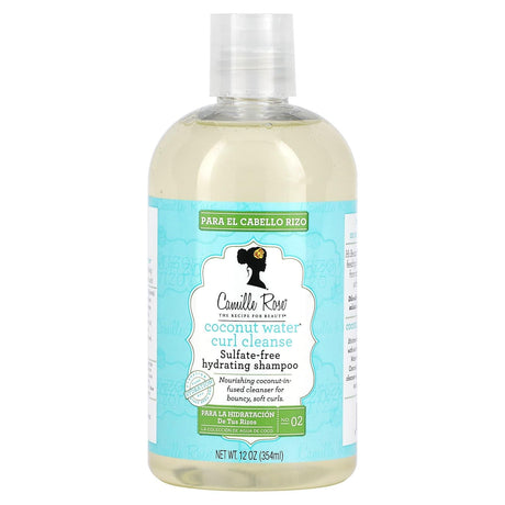 Camille Rose, Coconut Water Curl Cleanse, Hydrating Shampoo, 12 oz (354 ml) - Supply Center USA