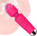 Vibrator Wand,Adult Sex Toy Wand, G Spot Dildo, Clit Vibrator, Sex Vibrators,Clitoris Stimulation,With 8 Speeds & 20 Patterns, Quiet,Fully Waterproof,Vibrating Wand for Her Pleasure (Rose Red)