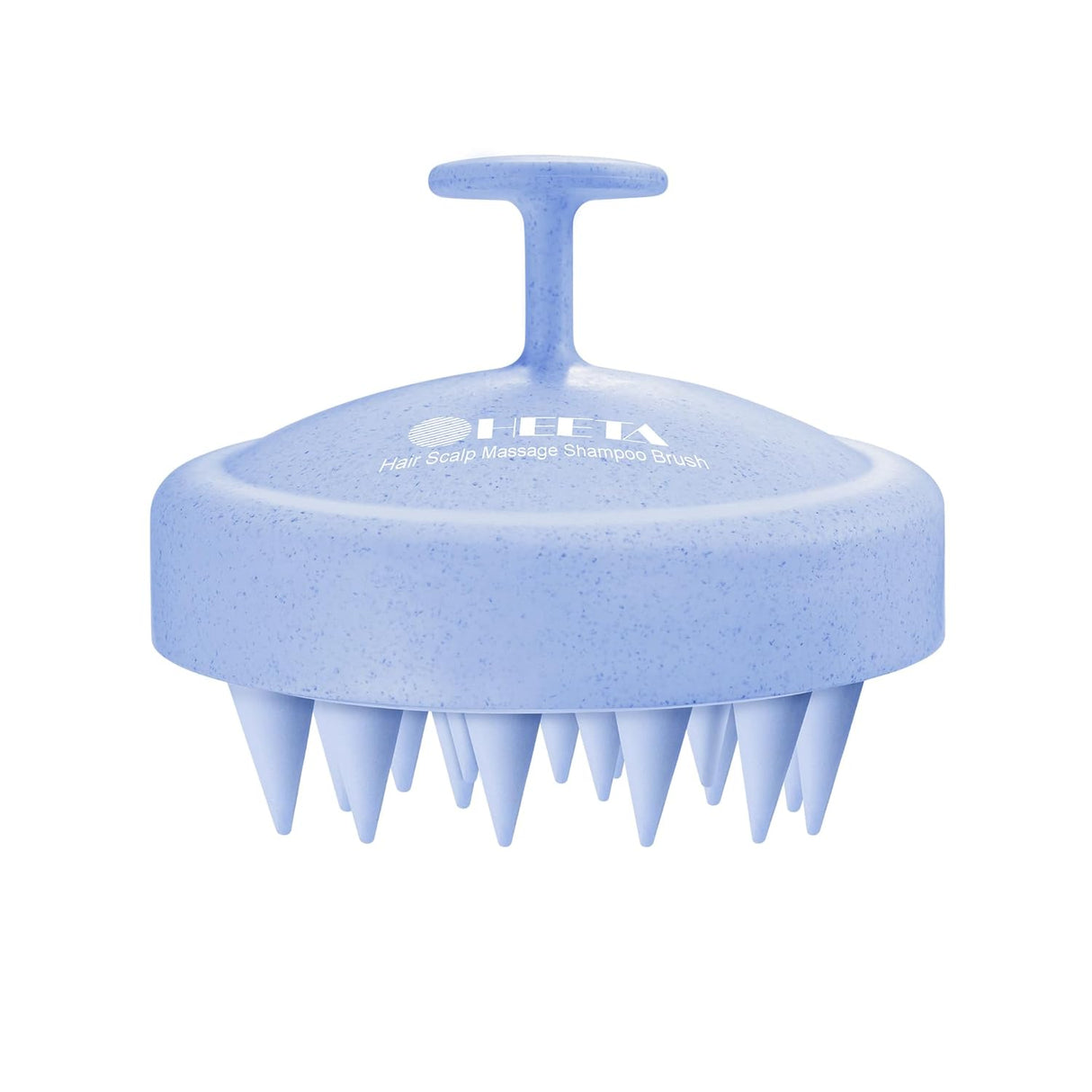 HEETA Shampoo Scalp Brush Massager Hair Growth, Scalp Scrubber with Soft Silicone Bristles for Hair Growth & Dandruff Removal, Hair Brush for Scalp Exfoliator, Black