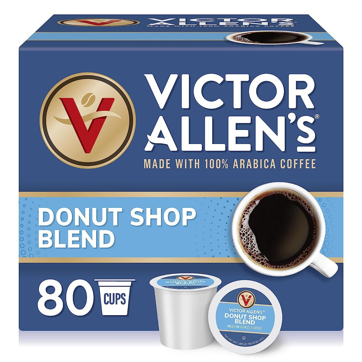Victor Allen'S Coffee Variety Pack (Morning Blend, 100% Colombian, Donut Shop Blend, and French Roast), 42 Count, Single Serve Coffee Pods for Keurig K-Cup Brewers