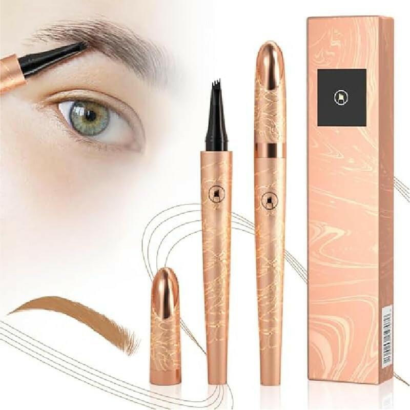 3D Microblading Eyebrow Tattoo Pencil 4 Fork Tip, 2024 Upgrade 3D Waterproof Magic Eyebrow Pencil Microblading Eyebrow Pencil Natural Makeup Fine Stroke Eyebrow Pencil with Micro-Fork Tip - Supply Center USA