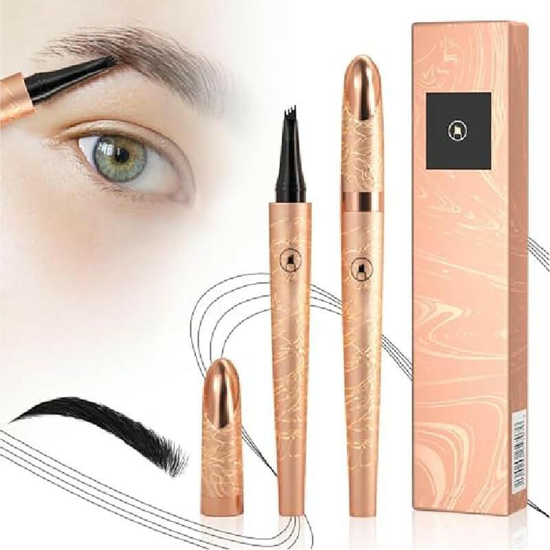 3D Microblading Eyebrow Tattoo Pencil 4 Fork Tip, 2024 Upgrade 3D Waterproof Magic Eyebrow Pencil Microblading Eyebrow Pencil Natural Makeup Fine Stroke Eyebrow Pencil with Micro-Fork Tip - Supply Center USA