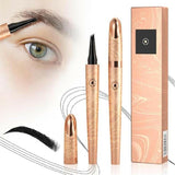 3D Microblading Eyebrow Tattoo Pencil 4 Fork Tip, 2024 Upgrade 3D Waterproof Magic Eyebrow Pencil Microblading Eyebrow Pencil Natural Makeup Fine Stroke Eyebrow Pencil with Micro-Fork Tip - Supply Center USA