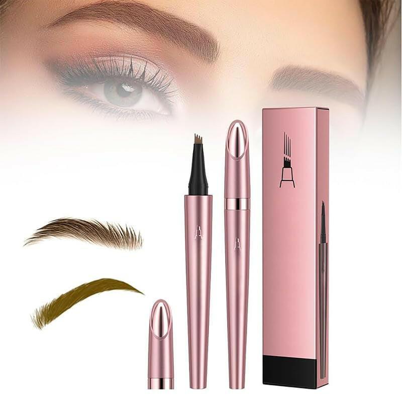 3D Microblading Eyebrow Tattoo Pencil 4 Fork Tip, 2024 Upgrade 3D Waterproof Magic Eyebrow Pencil Microblading Eyebrow Pencil Natural Makeup Fine Stroke Eyebrow Pencil with Micro-Fork Tip - Supply Center USA