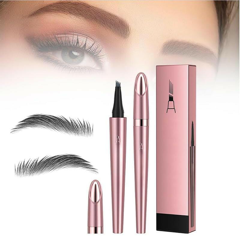 3D Microblading Eyebrow Tattoo Pencil 4 Fork Tip, 2024 Upgrade 3D Waterproof Magic Eyebrow Pencil Microblading Eyebrow Pencil Natural Makeup Fine Stroke Eyebrow Pencil with Micro-Fork Tip - Supply Center USA