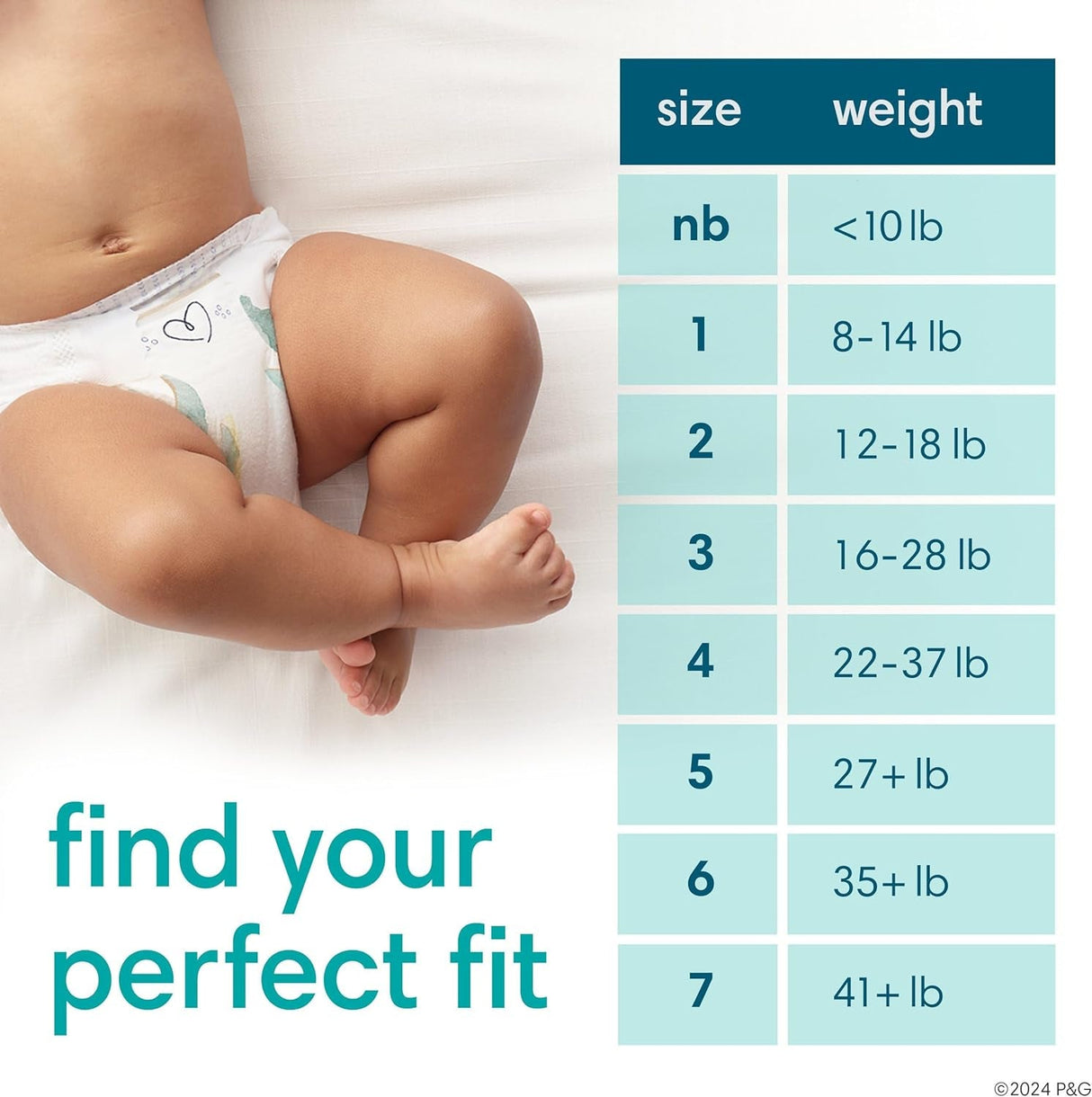 Pampers Pure Protection Diapers - Size 5, One Month Supply (132 Count), Hypoallergenic Premium Disposable Baby Diapers