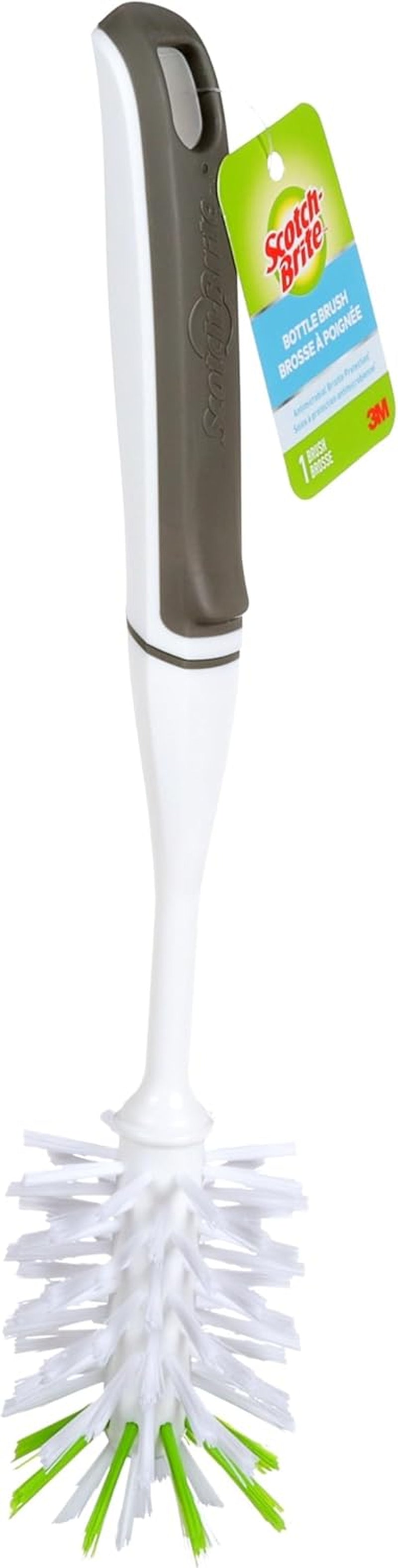 Scotch-Brite Glass and Water Bottle Brush, Long-Lasting Bristles, Safe on Multiple Types of Water Bottles, Baby Bottles, Vases, and More