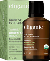 Cliganic Organic Essential Oils Set (Top 5) - 100% Pure Natural - Aromatherapy, Candle Making - Peppermint, Lavender, Eucalyptus, Lemongrass & Orange (Packaging May Vary)