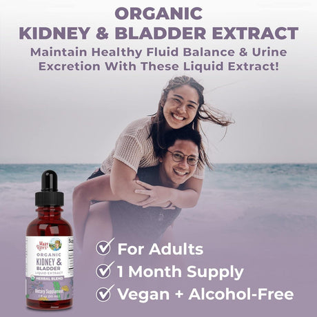 Maryruth Organics Herbal Supplement Drops | Support Renal & Urinary Systems | Juniper Berry | Cleavers | Dandelion | Hawthorn | Horsetail & Chanca Piedra | Vegan | Non-Gmo | 1 Fl Oz - Supply Center USA