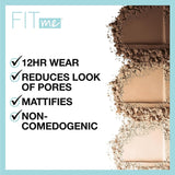 Maybelline Fit Me Matte + Poreless Pressed Face Powder Makeup & Setting Powder, Classic Ivory, 1 Count - Supply Center USA