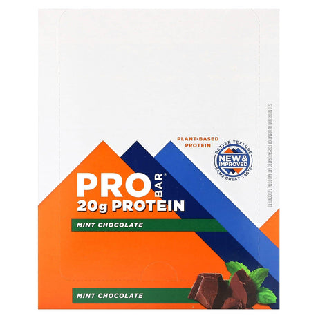 ProBar, Protein Bar, Mint Chocolate, 12 Bars, 2.47 oz (70 g) Each - Supply Center USA