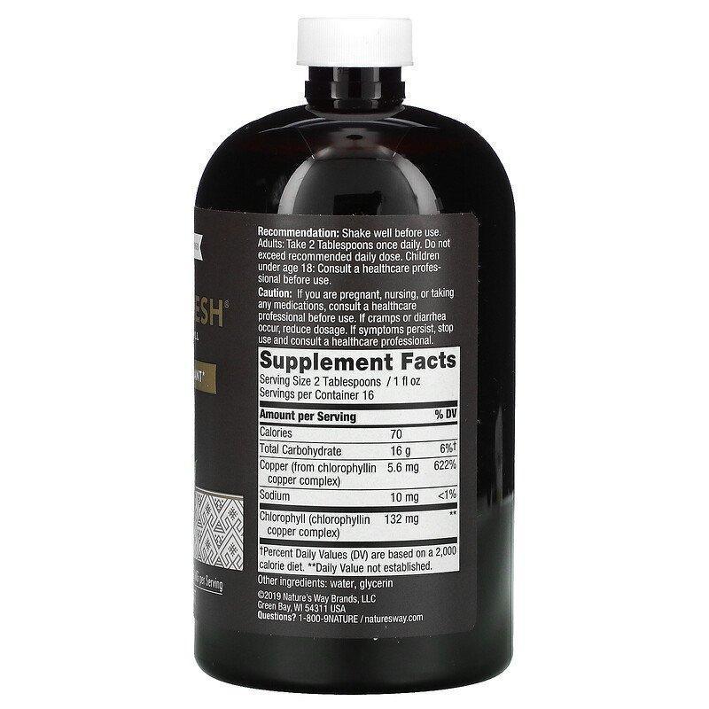 Nature's Way, Chlorofresh, Liquid Chlorophyll, Unflavored, 16 fl oz (480 ml) - Supply Center USA