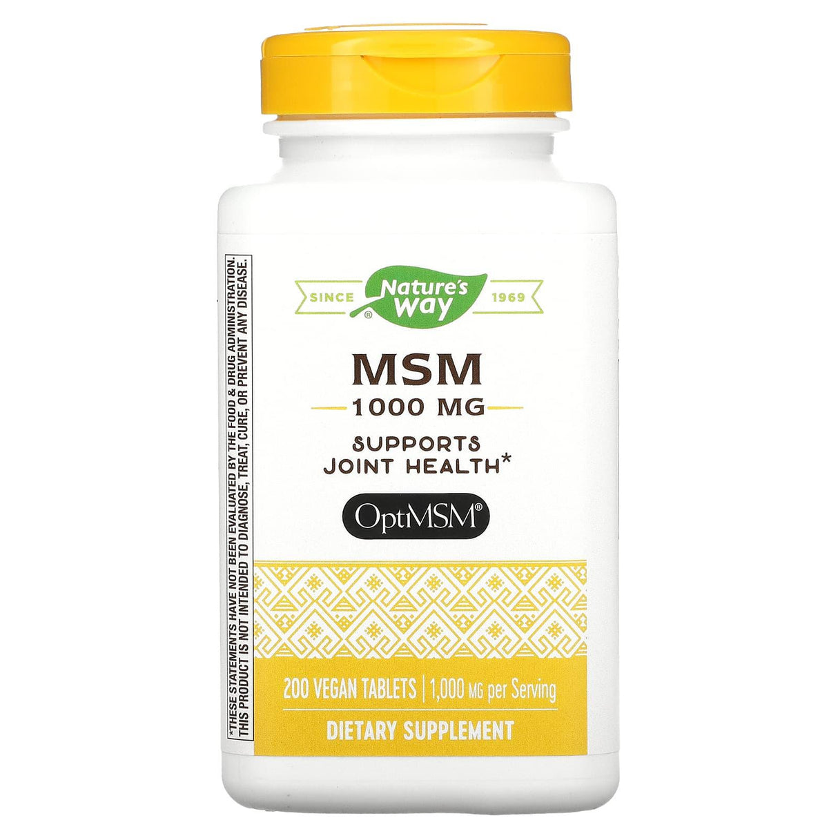 Nature's Way, MSM, 1,000 mg, 200 Vegan Tablets - Supply Center USA