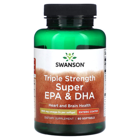 Swanson, Triple Strength Super EPA & DHA , 900 mg, 60 Softgels - Supply Center USA