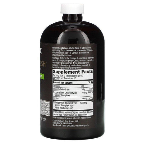 Nature's Way, Chlorofresh, Liquid Chlorophyll, Unflavored, 16 fl oz (480 ml) - Supply Center USA