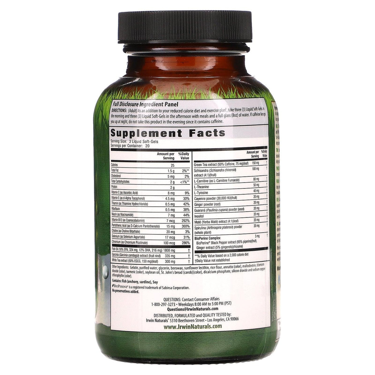 Irwin Naturals, System-Six, Powerful Weight Loss Support, 60 Liquid Soft-Gels - Supply Center USA