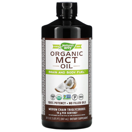 Nature's Way, Organic MCT Oil, 30 fl oz (887 ml) - Supply Center USA